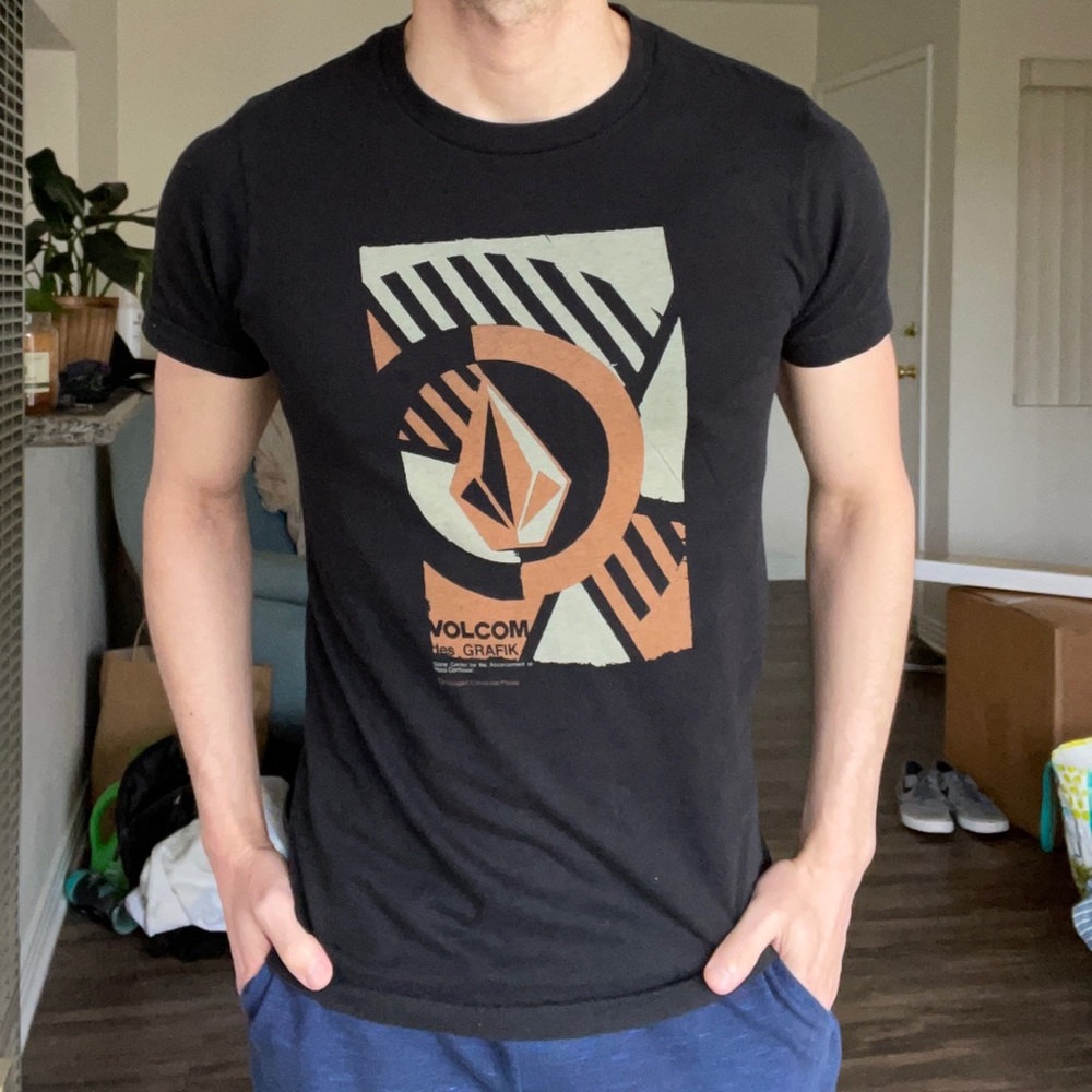 Volcom Slim Fit T-Shirt, Black, Small